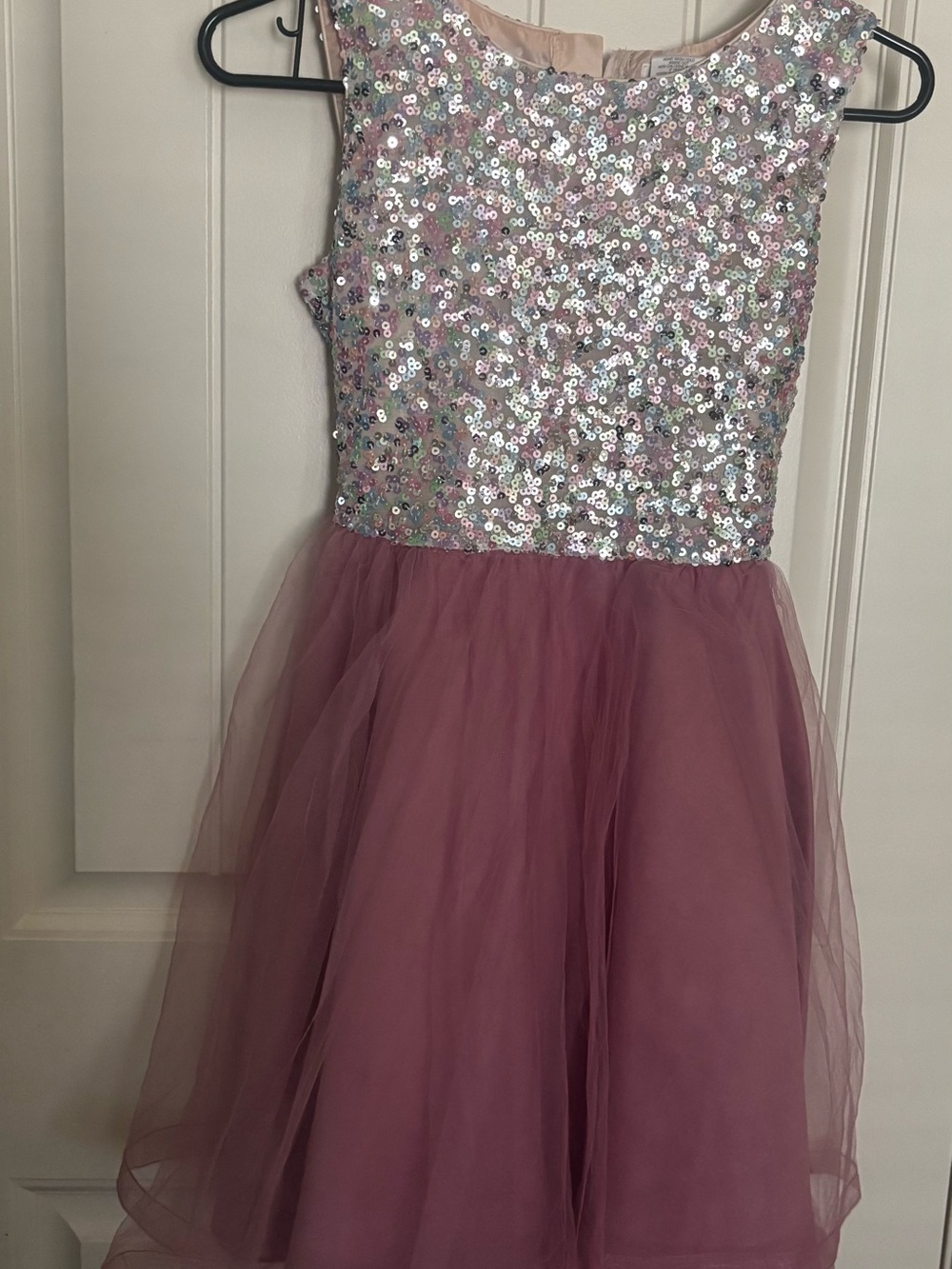 Us Angels Blush Pastel Sequin Party Dress